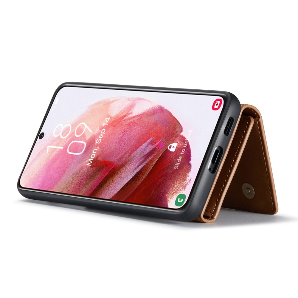 DG.MING DG.MING Galaxy S23 Skal Med Magnetisk Plånbok Brun