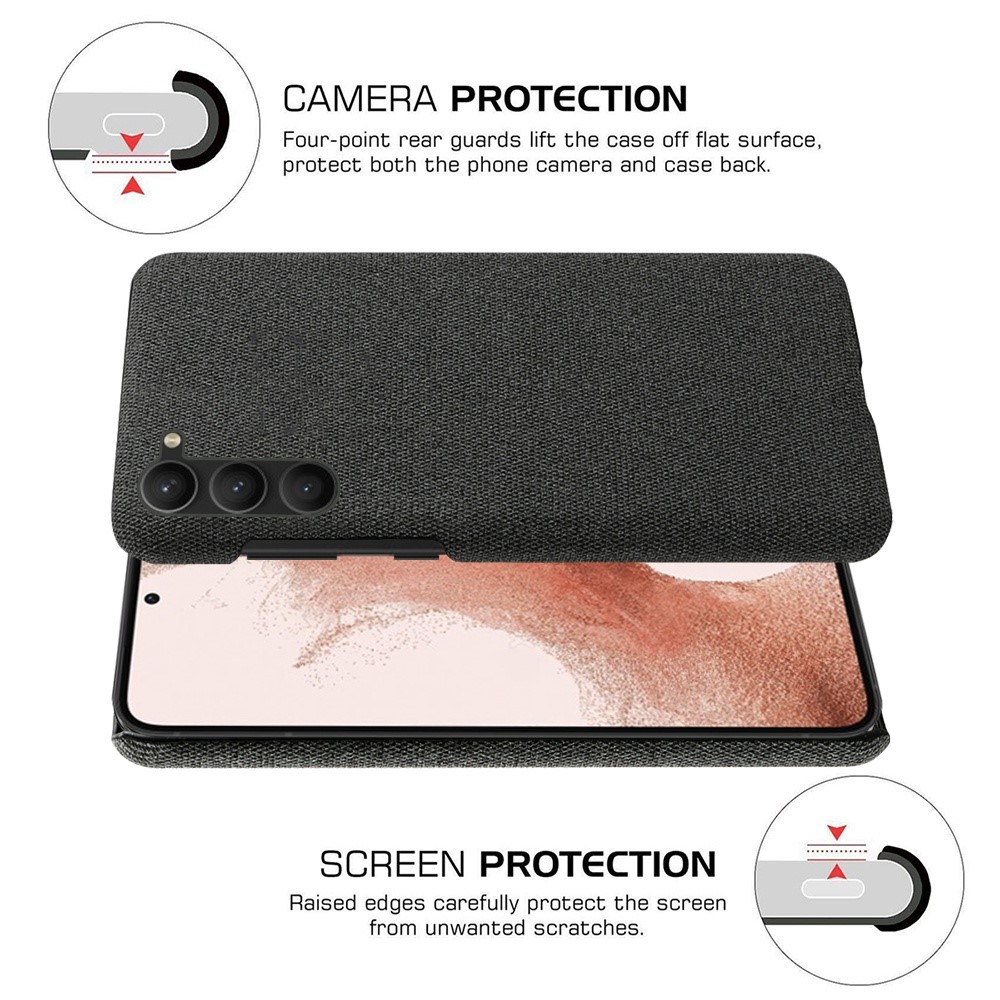 KSQ KSQ Samsung Galaxy S23 Skal Tygbelagt Svart