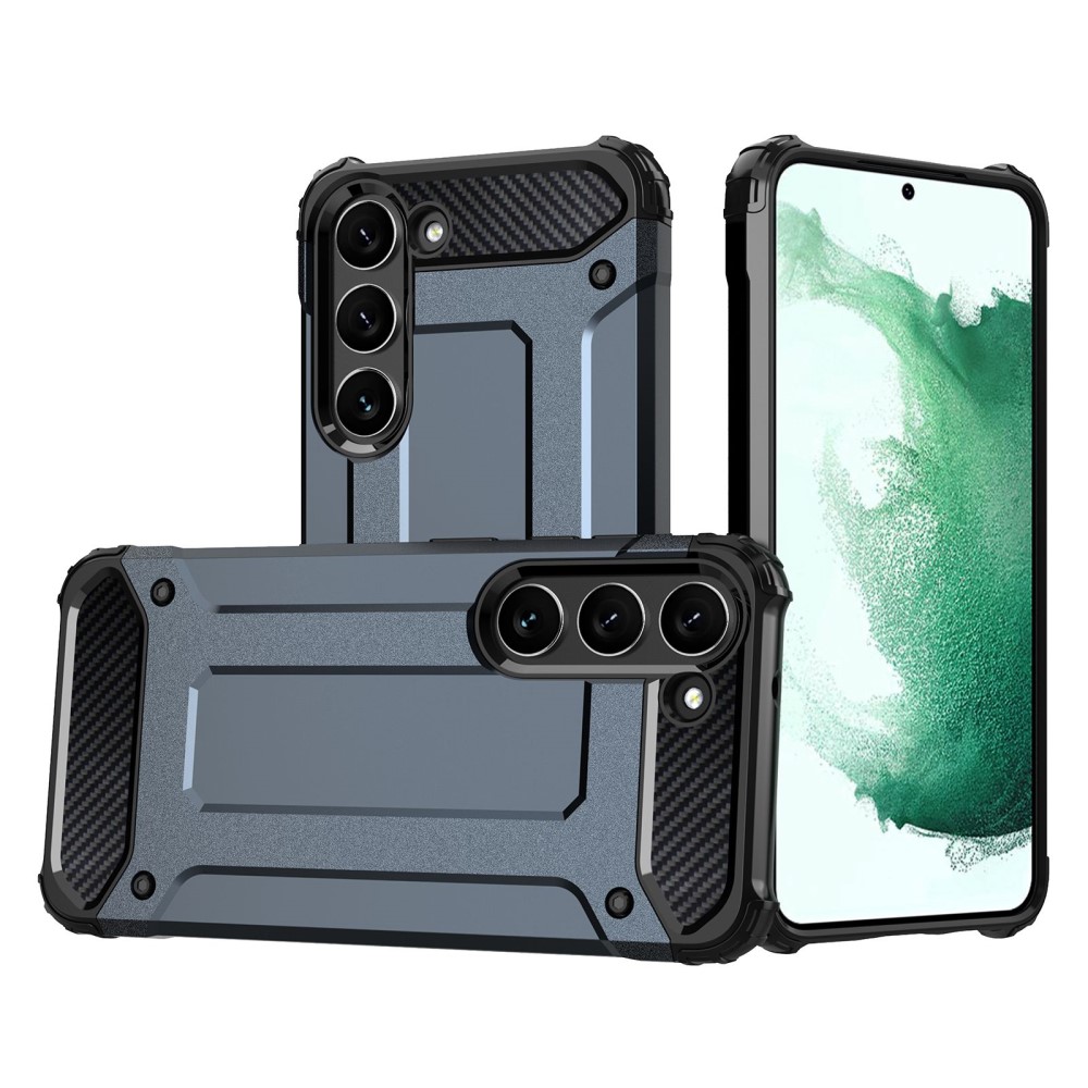  Samsung Galaxy S23 Skal Shockproof Armor Hybrid Mörk Blå