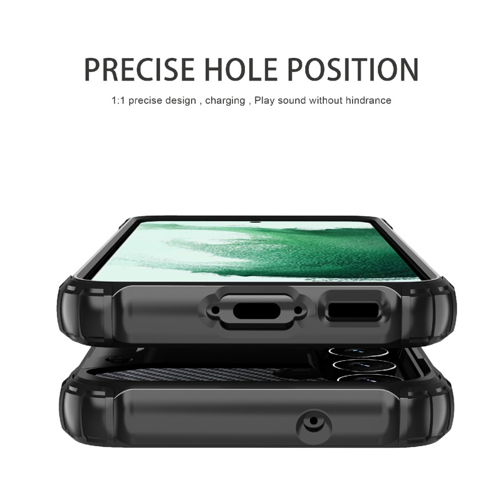  Samsung Galaxy S23 Skal Shockproof Armor Hybrid Mörk Blå