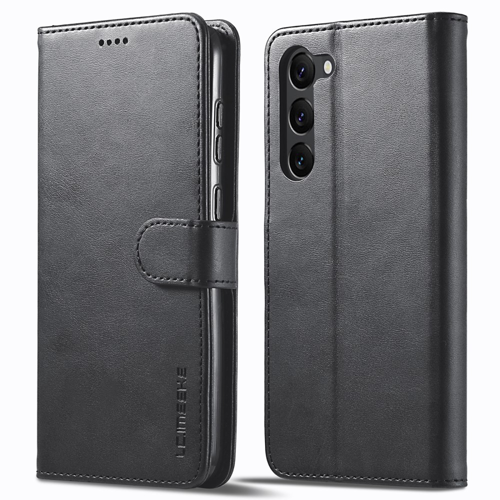 LC.IMEEKE LC.IMEEKE Samsung Galaxy S23 Fodral Läder Svart