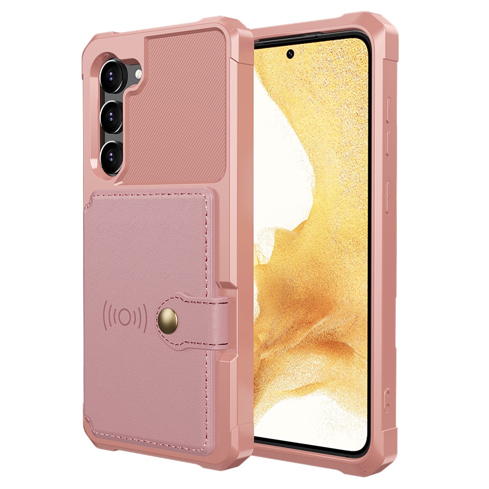  Samsung Galaxy S23 Skal Med Magnetisk Plånbok Rosé