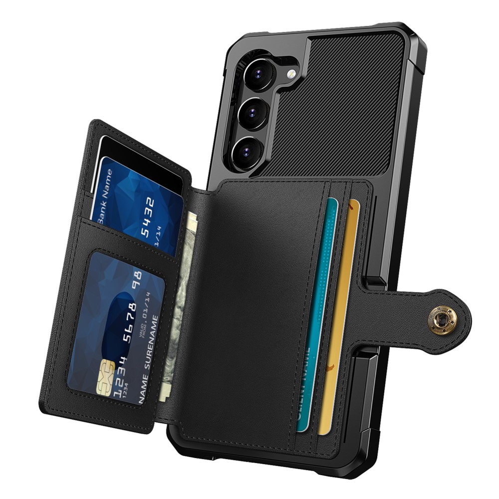  Samsung Galaxy S23 Skal Med Magnetisk Plånbok Svart