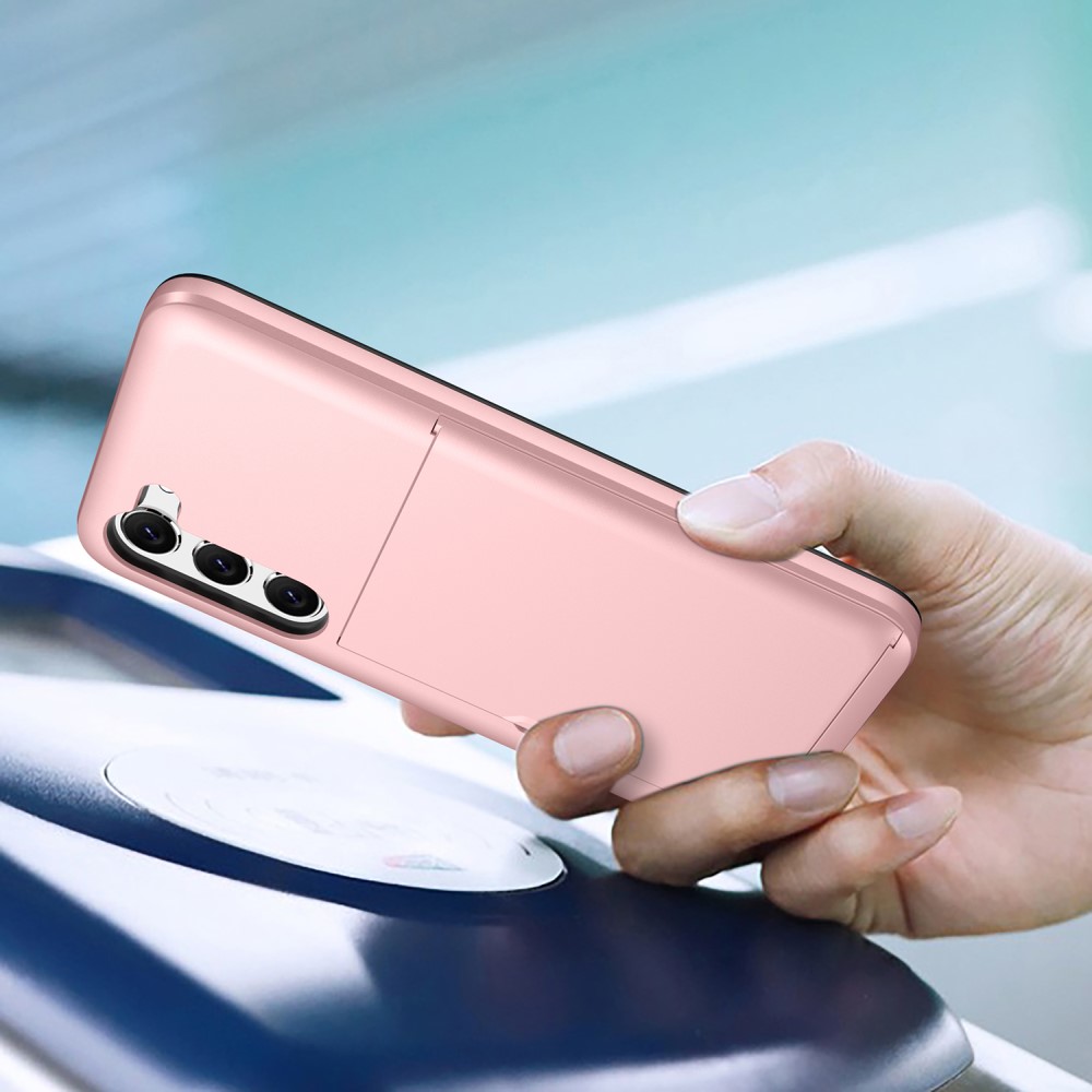  Samsung Galaxy S23 Skal Med Korthållare Roséguld