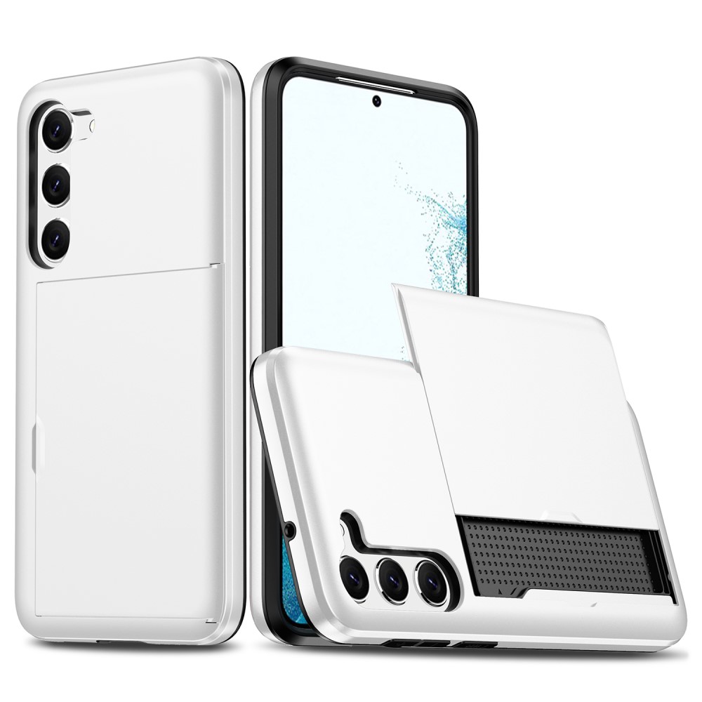  Samsung Galaxy S23 Skal Med Korthållare Vit