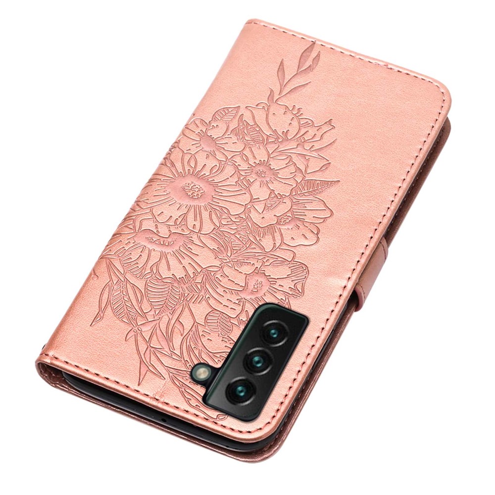  Samsung Galaxy S23 Plus Fodral Fjäril Roséguld