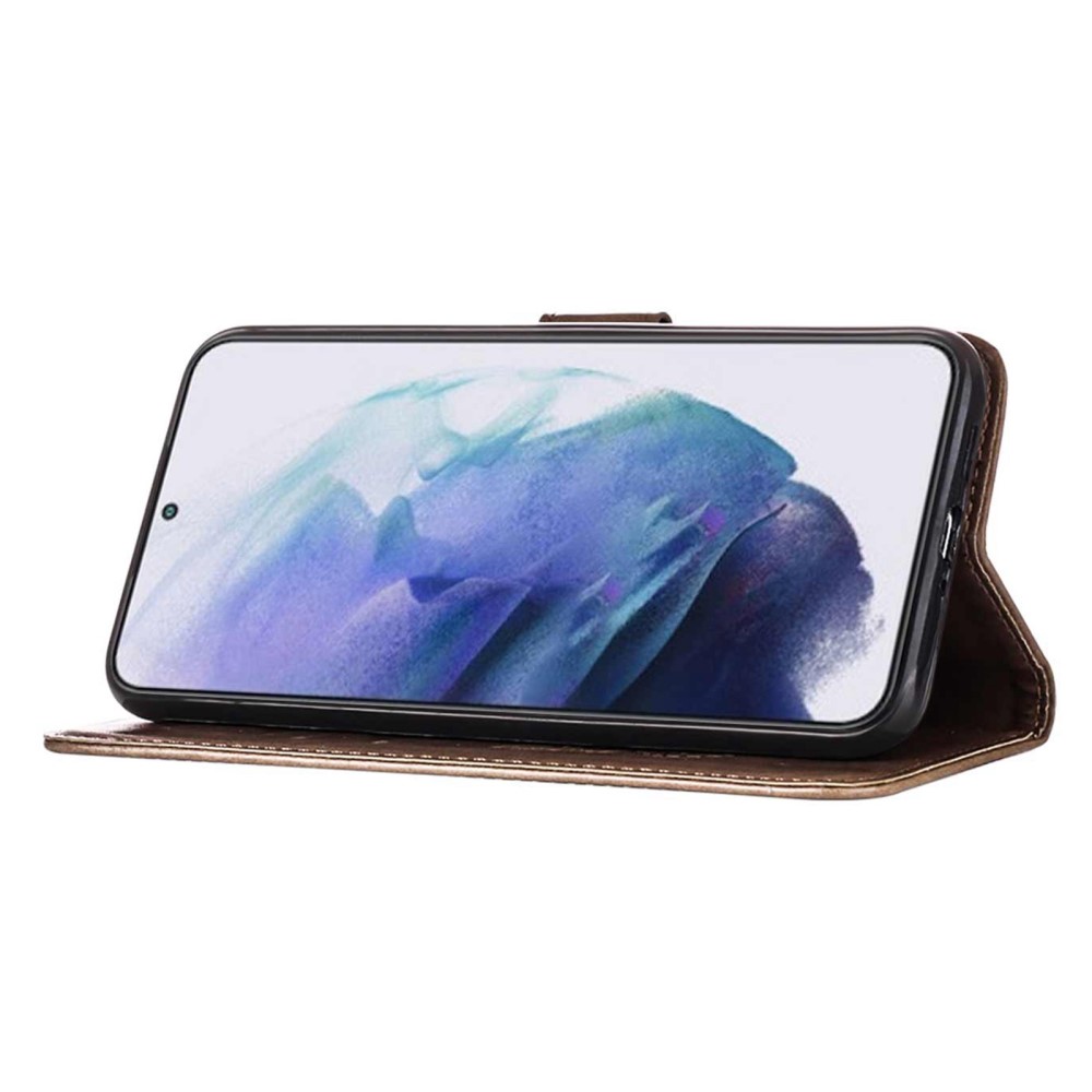  Samsung Galaxy S23 Plus Fodral Fjäril Grå
