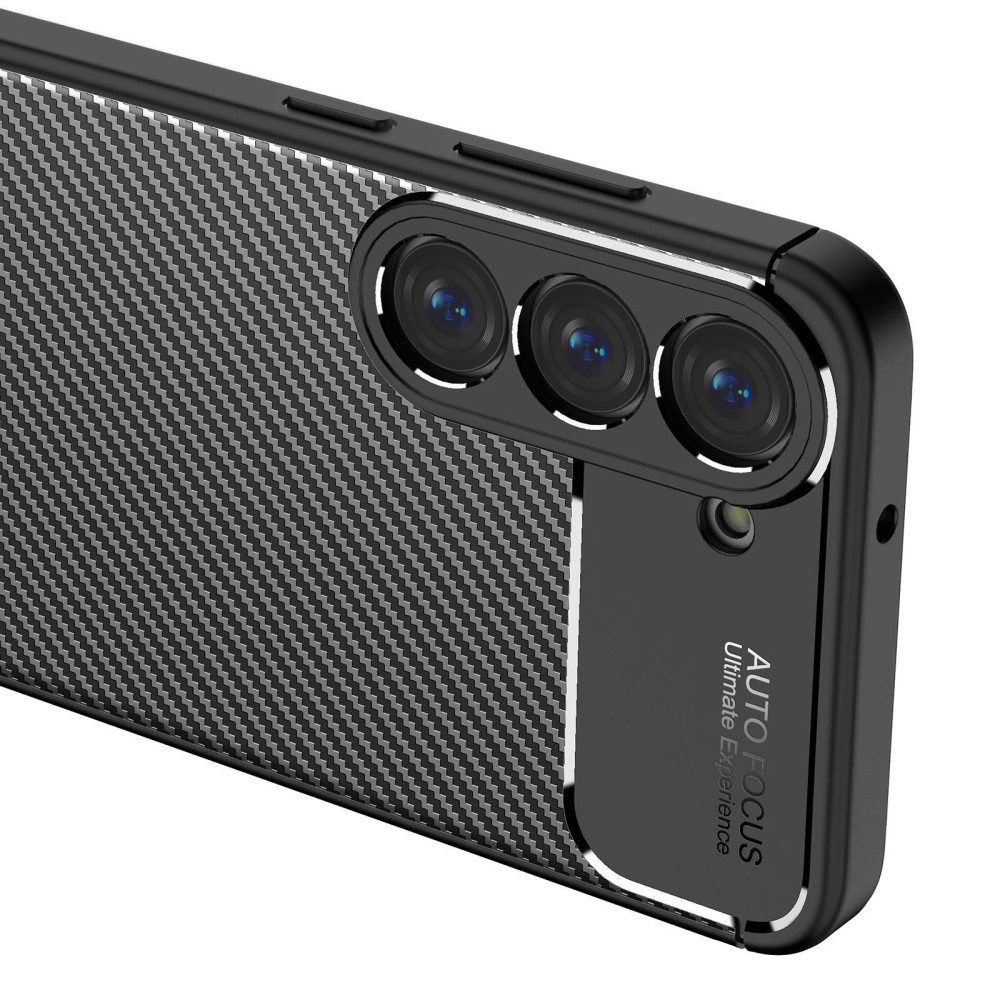  Samsung Galaxy S23 Plus Skal Kolfiber Textur Svart