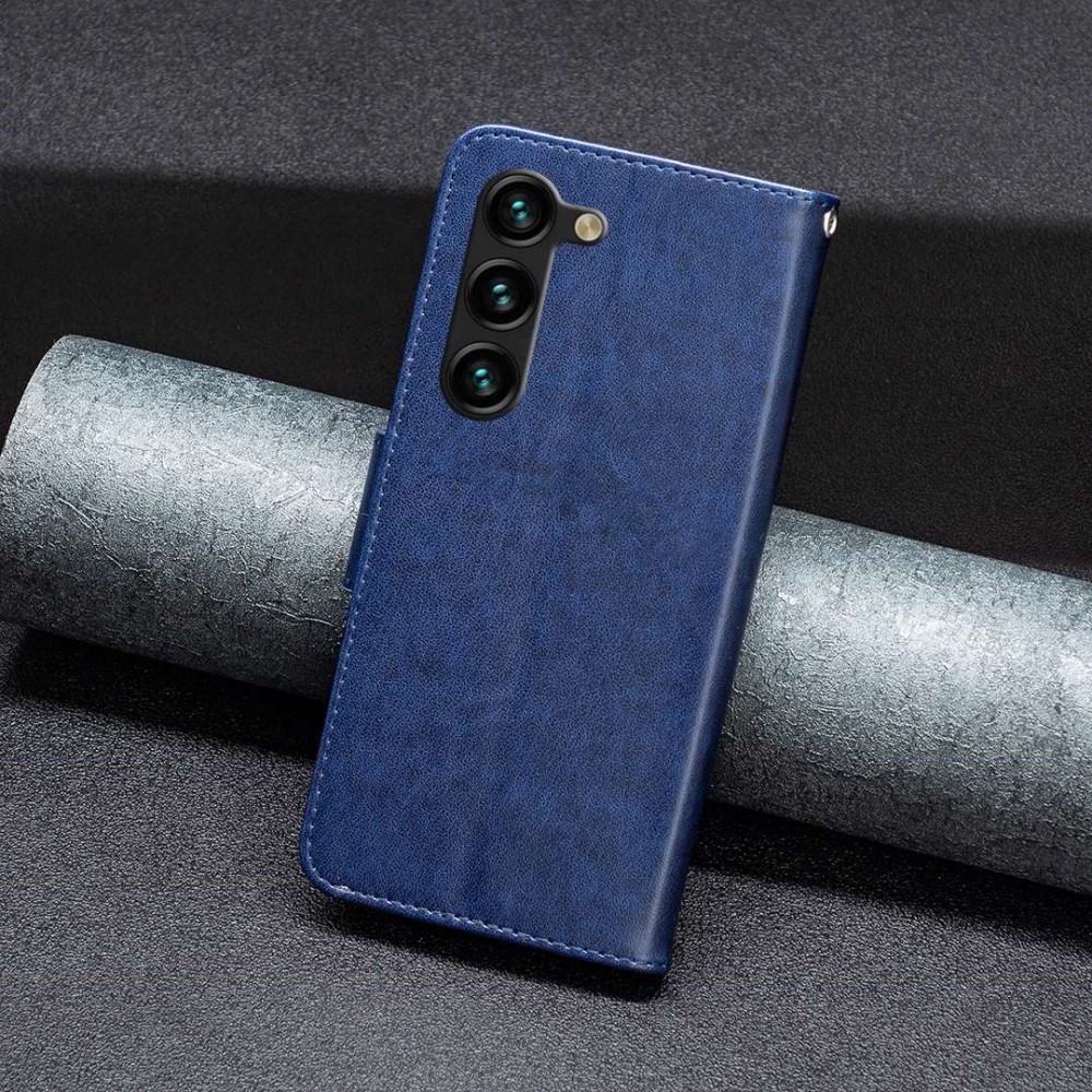  Samsung Galaxy S23 Plus Fodral Fjärilar Mörk Blå