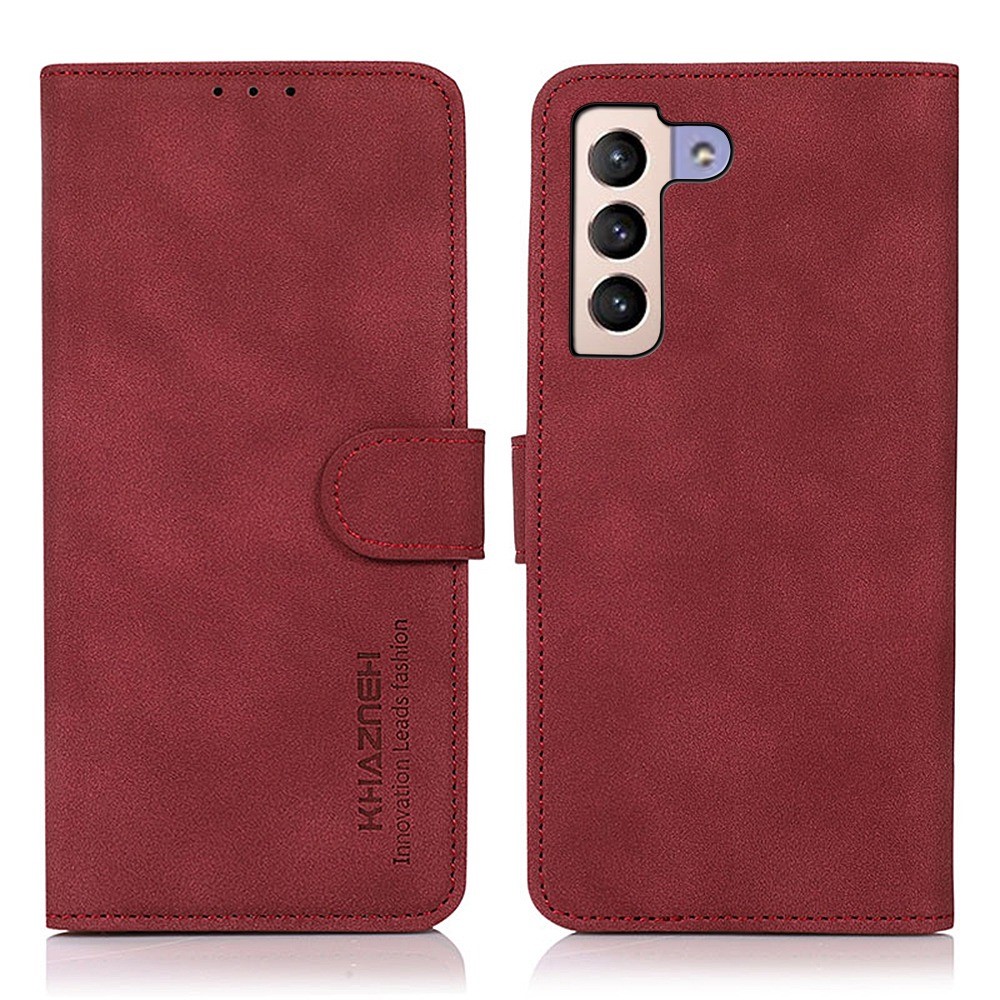 KHAZNEH KHAZNEH Samsung Galaxy S23 Plus Fodral Läder Röd