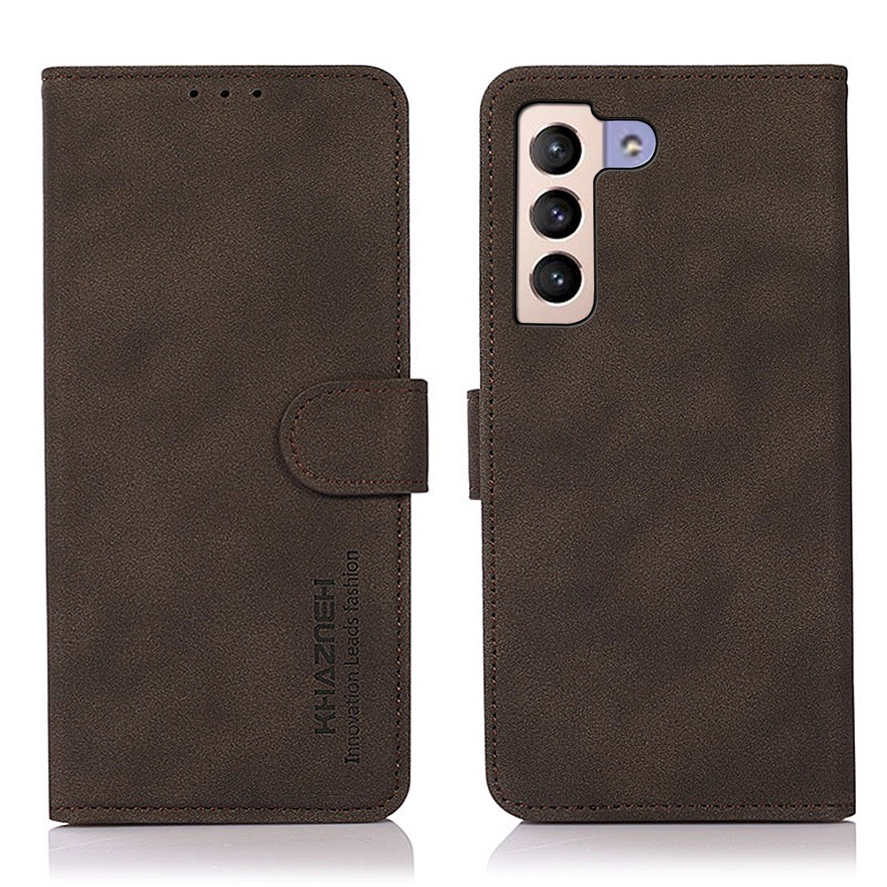 KHAZNEH KHAZNEH Samsung Galaxy S23 Plus Fodral Läder Brun