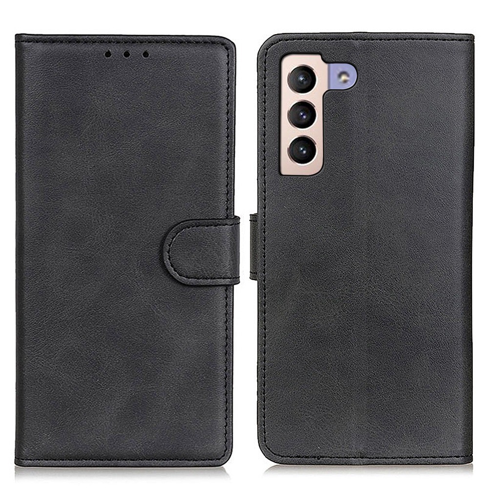  Samsung Galaxy S23 Plus Fodral Solid Läder Svart