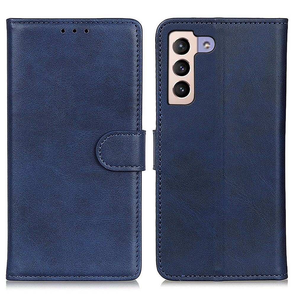  Samsung Galaxy S23 Plus Fodral Solid Läder Blå