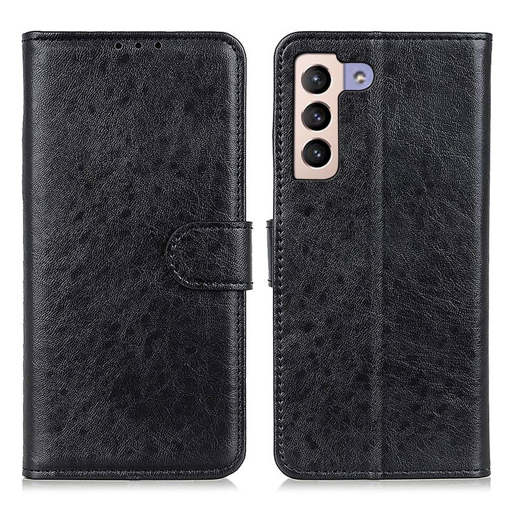  Samsung Galaxy S23 Plus Fodral Crazy Horse Läder Svart