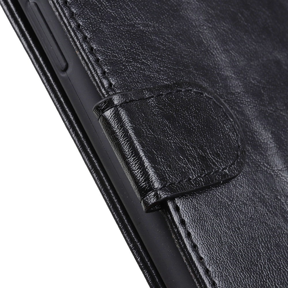  Samsung Galaxy S23 Plus Fodral Crazy Horse Läder Svart