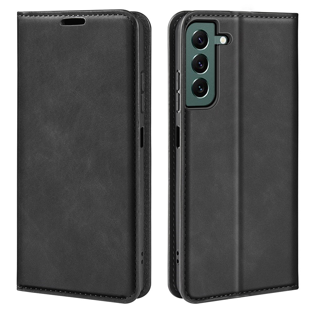  Samsung Galaxy S23 Plus Flip Fodral Skin Touch Svart