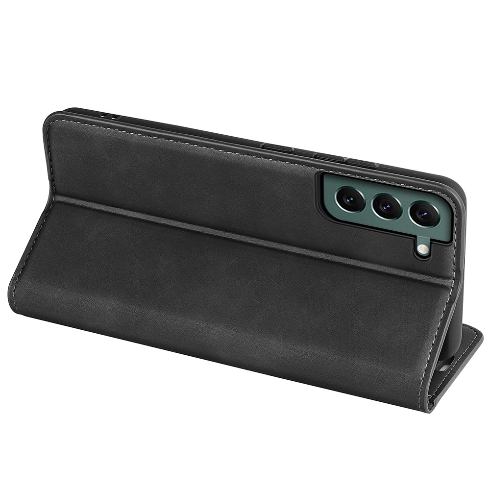  Samsung Galaxy S23 Plus Flip Fodral Skin Touch Svart