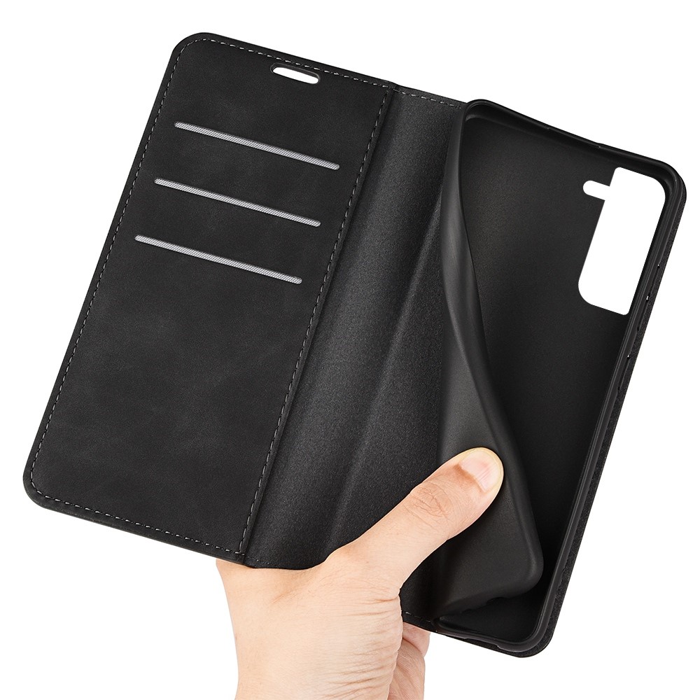  Samsung Galaxy S23 Plus Flip Fodral Skin Touch Svart
