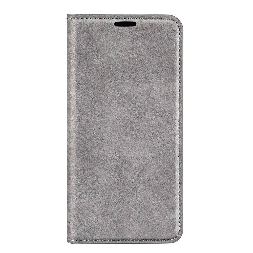  Samsung Galaxy S23 Plus Flip Fodral Skin Touch Grå