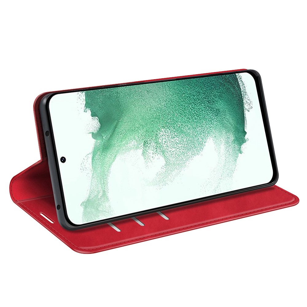  Samsung Galaxy S23 Plus Flip Fodral Skin Touch Röd