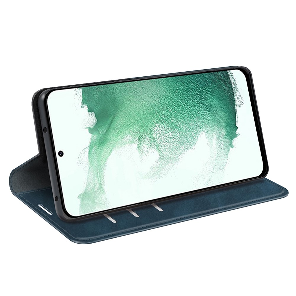  Samsung Galaxy S23 Plus Flip Fodral Skin Touch Blå