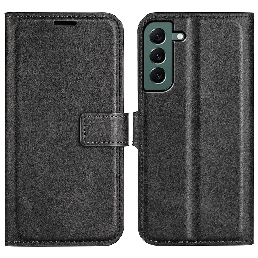  Samsung Galaxy S23 Plus Fodral Solid Läder Svart