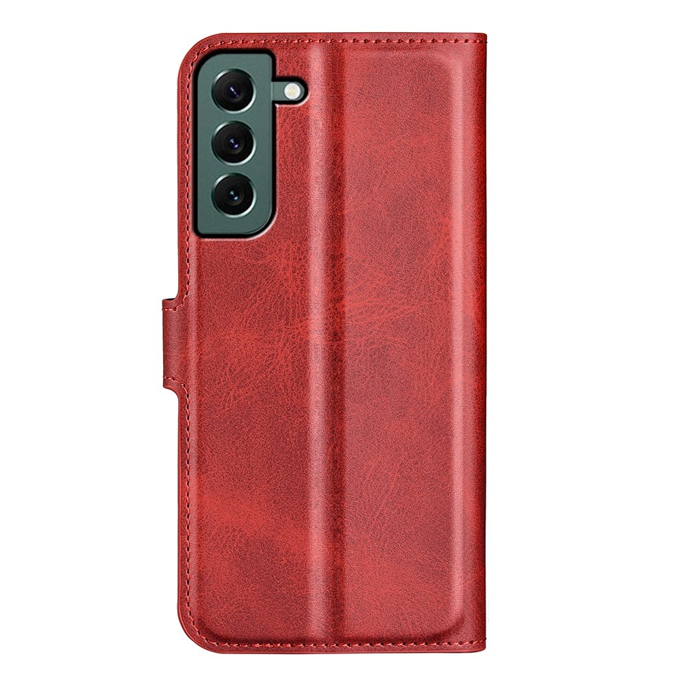  Samsung Galaxy S23 Plus Fodral Solid Läder Röd