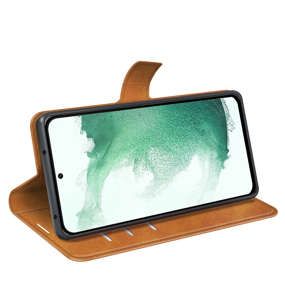  Samsung Galaxy S23 Plus Fodral Solid Läder Brun