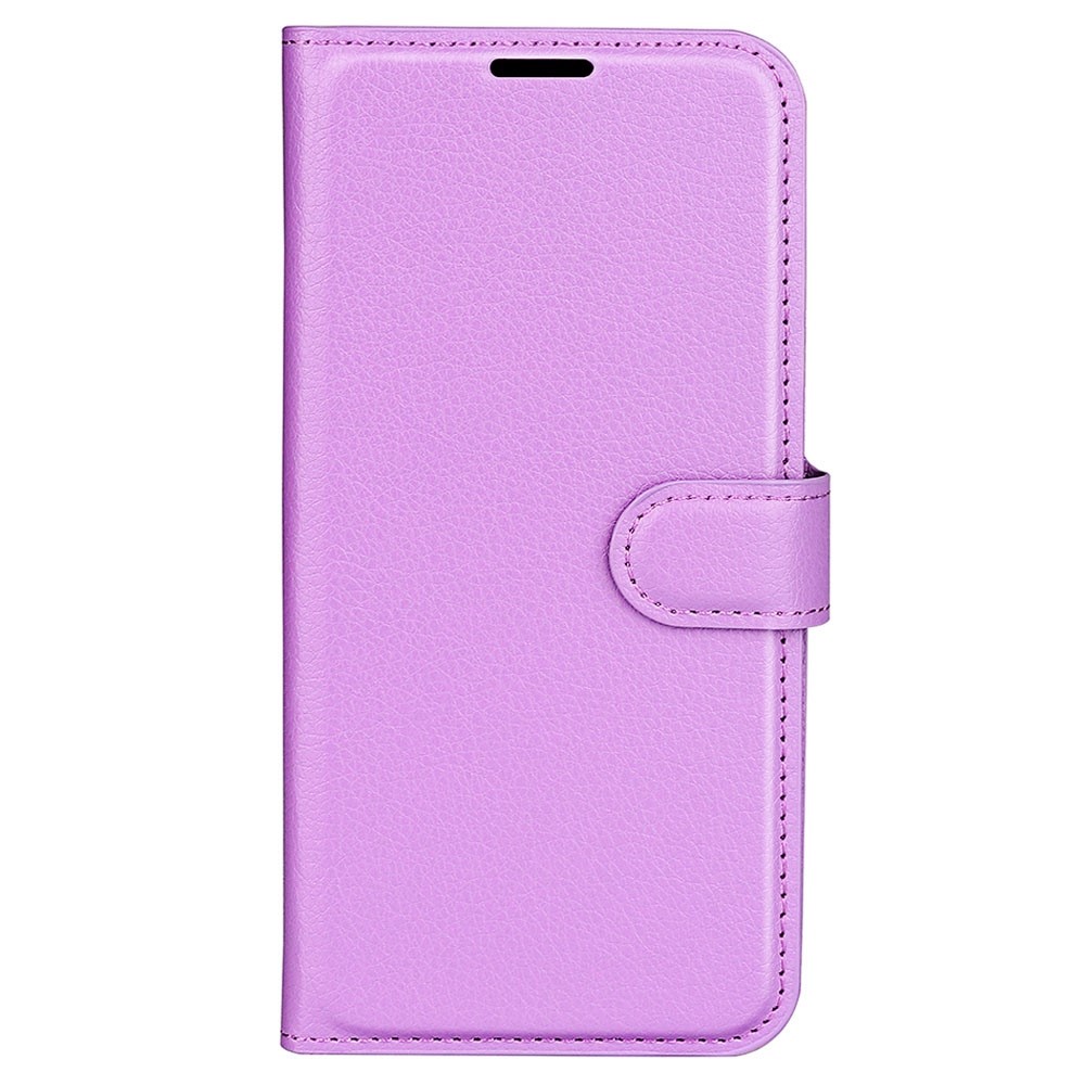  Samsung Galaxy S23 Plus Fodral Litchi Läder Lila