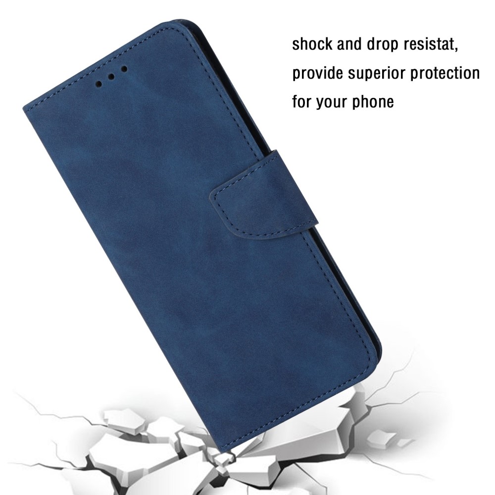  Samsung Galaxy S23 Plus Fodral Solid Läder Blå