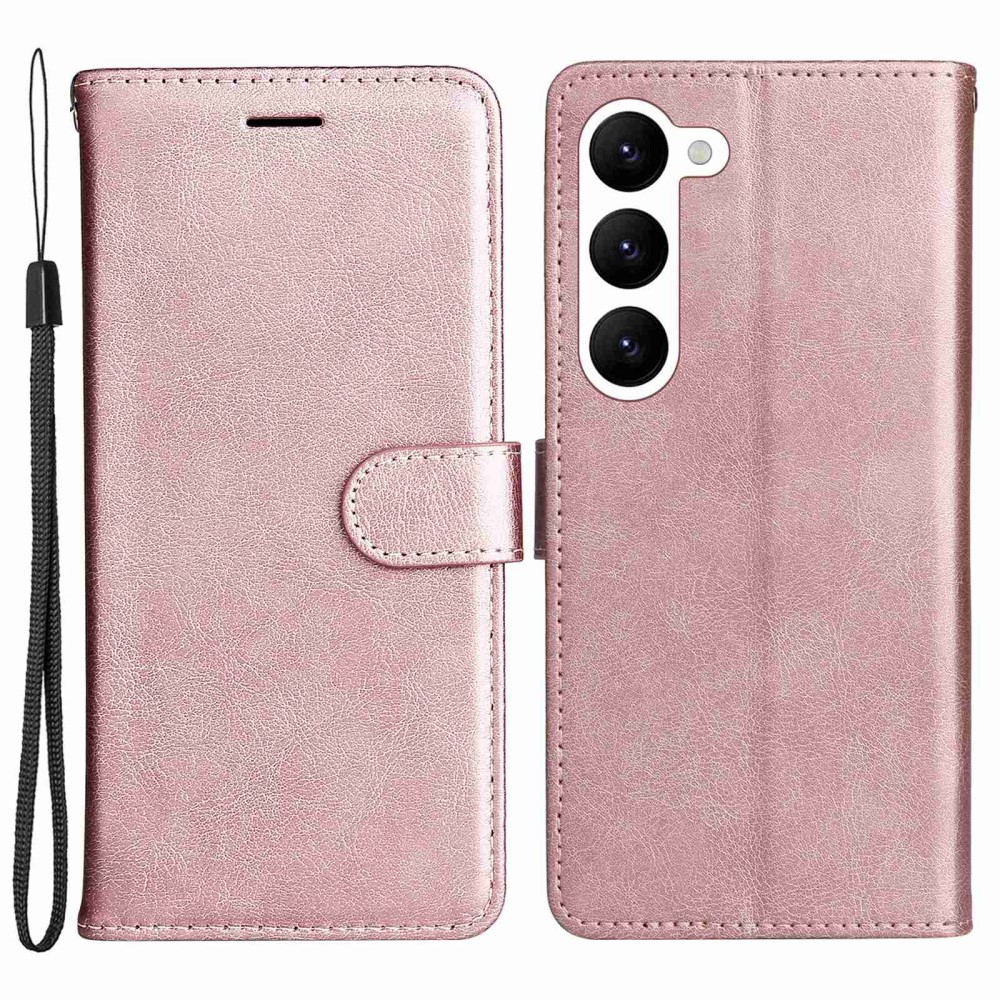  Samsung Galaxy S23 Plus Fodral Läder Roséguld