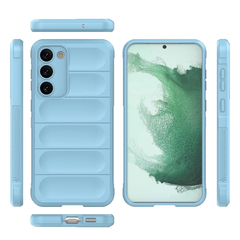  Samsung Galaxy S23 Plus Skal Magic Shield Ljus Blå