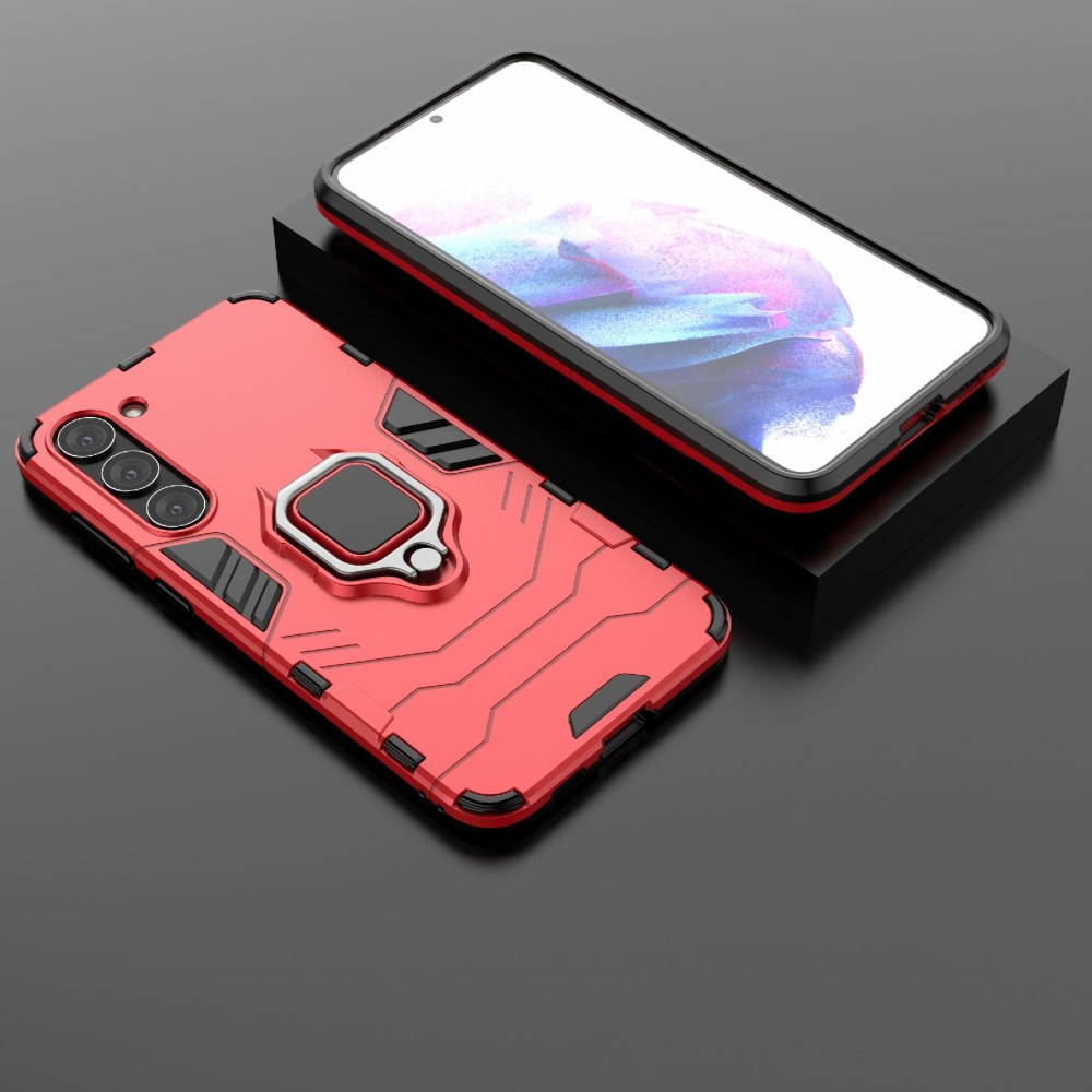  Samsung Galaxy S23 Plus Skal Ring Hybrid Röd