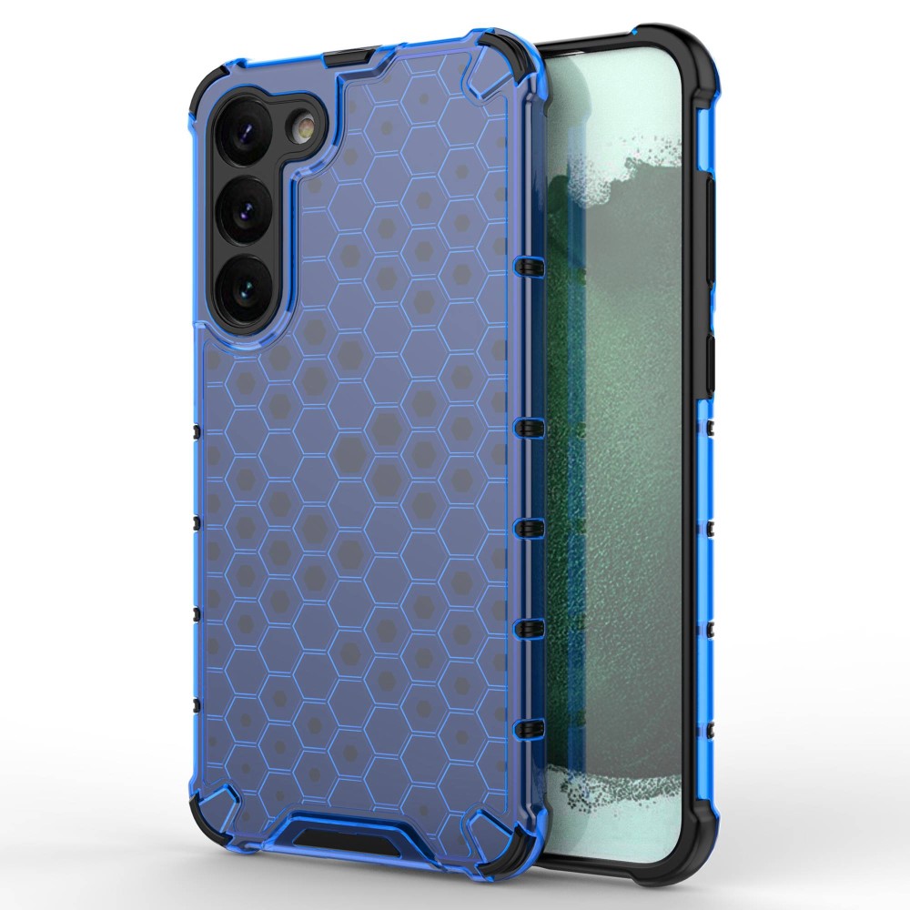  Samsung Galaxy S23 Plus Skal Honeycomb Hybrid Blå