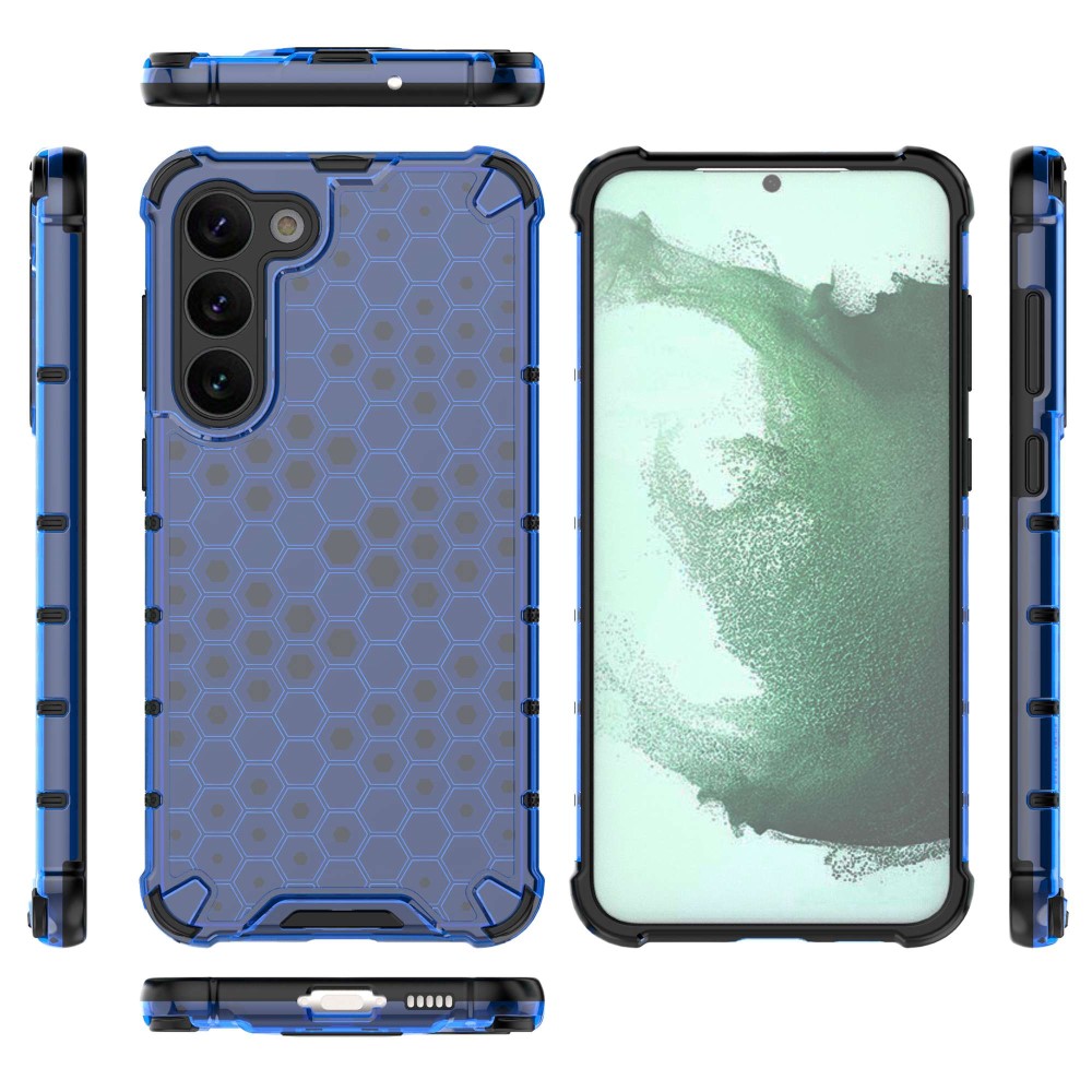  Samsung Galaxy S23 Plus Skal Honeycomb Hybrid Blå