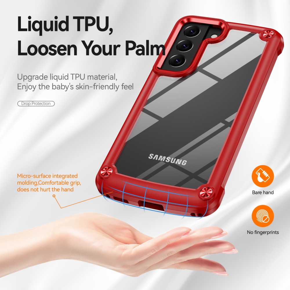  Samsung Galaxy S23 Plus Skal Shockproof Hybrid Röd