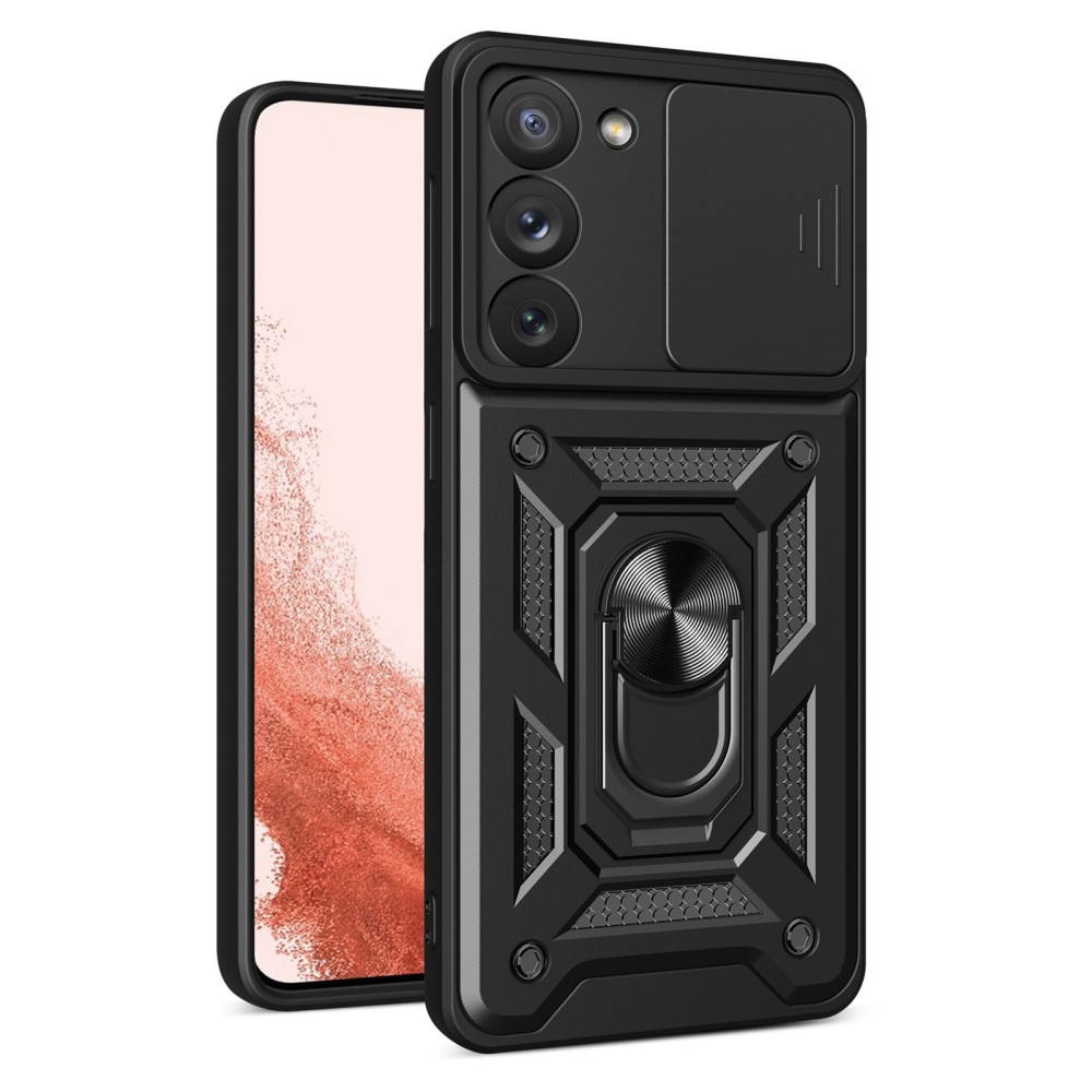  Samsung Galaxy S23 Plus Skal Ring CamShield Hybrid Svart