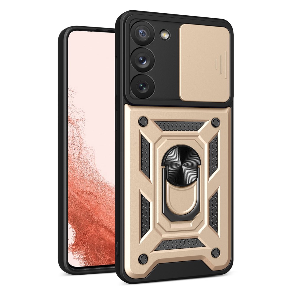  Samsung Galaxy S23 Plus Skal Ring CamShield Hybrid Guld