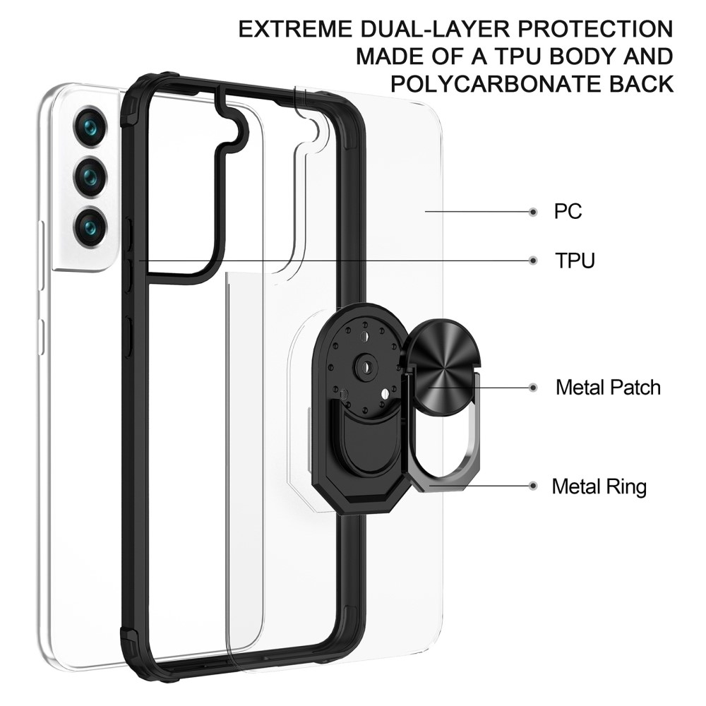  Samsung Galaxy S23 Plus Skal Ring Hybrid Blå