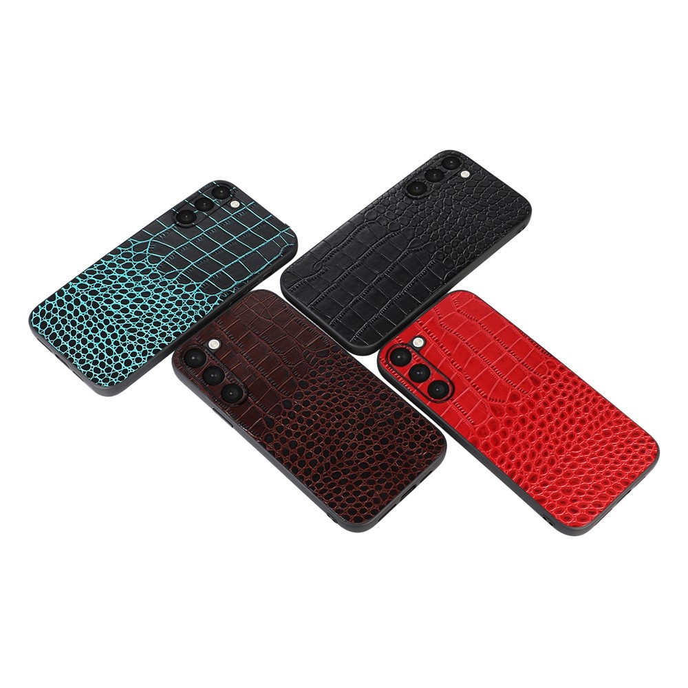  Samsung Galaxy S23 Plus Skal Krokodil Textur Brun