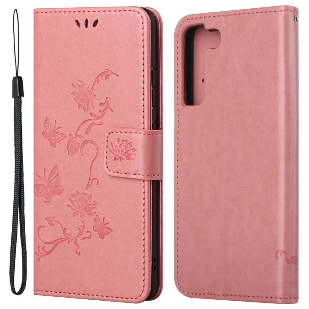  Samsung Galaxy S23 Plus Fodral Med Tryck Rosa