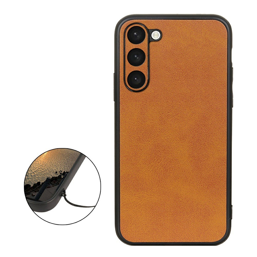  Samsung Galaxy S23 Plus Skal Läderbelagt Brun