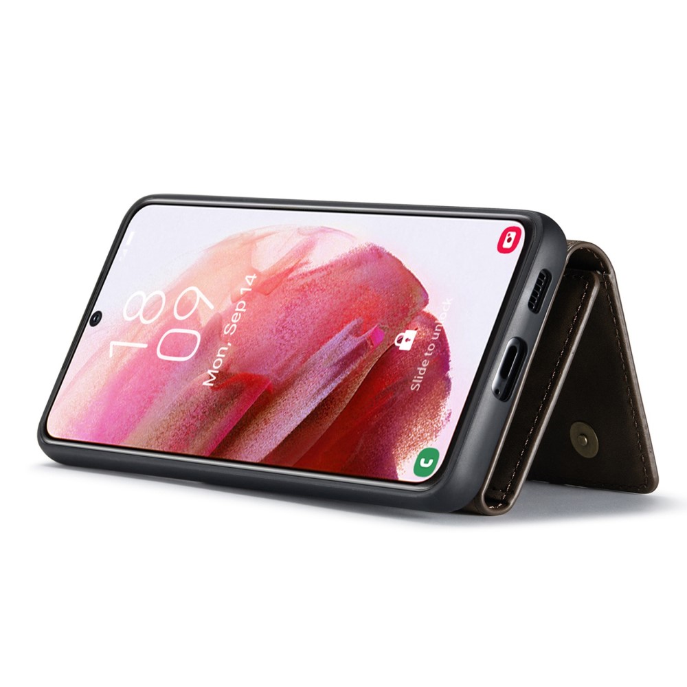 DG.MING DG.MING Galaxy S23 Plus Skal Med Magnetisk Plånbok Brun