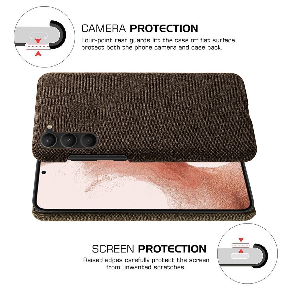 KSQ KSQ Samsung Galaxy S23 Plus Skal Tygbelagt Brun