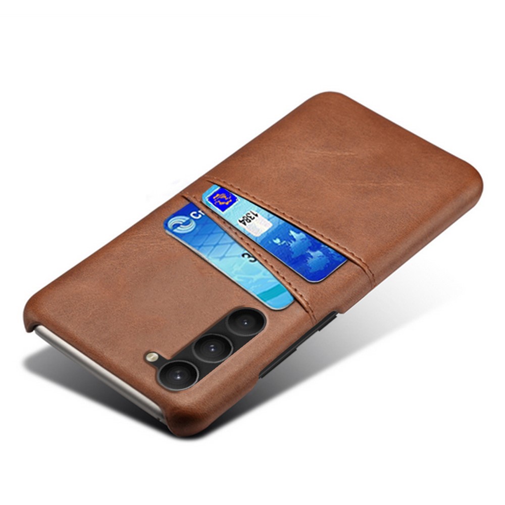 KSQ KSQ Samsung Galaxy S23 Plus Skal Med 2 Kortfack Brun