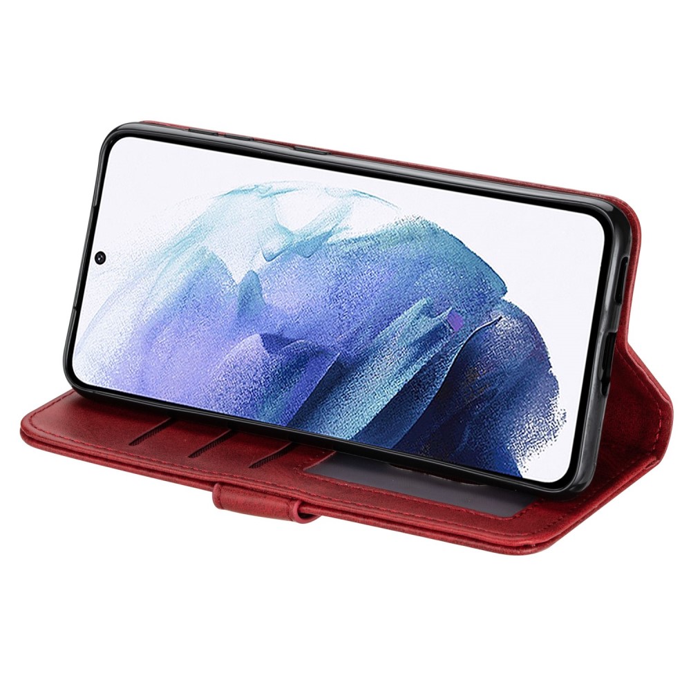  Samsung Galaxy S23 Plus Fodral Multifunktionell Röd
