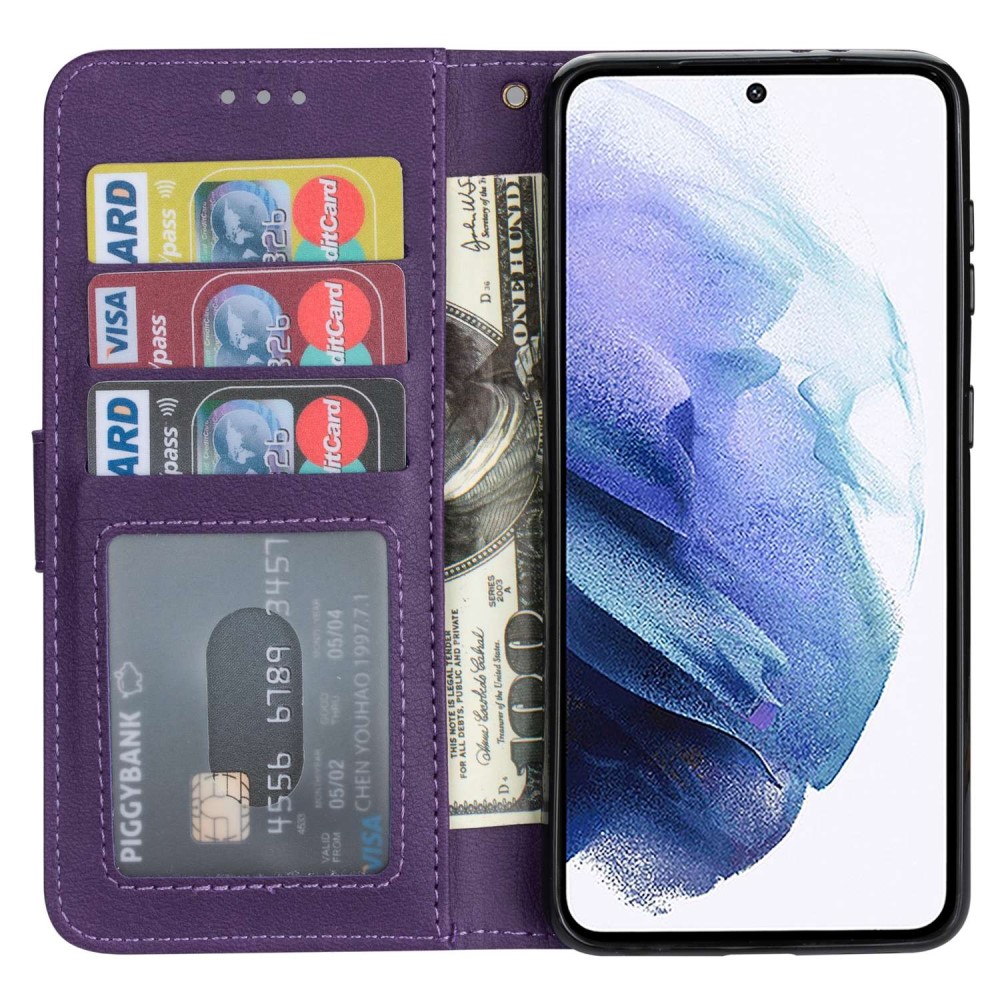  Samsung Galaxy S23 Plus Fodral Multifunktionell Lila