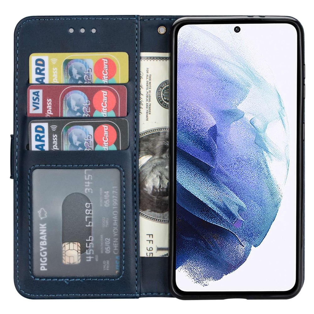  Samsung Galaxy S23 Plus Fodral Multifunktionell Blå