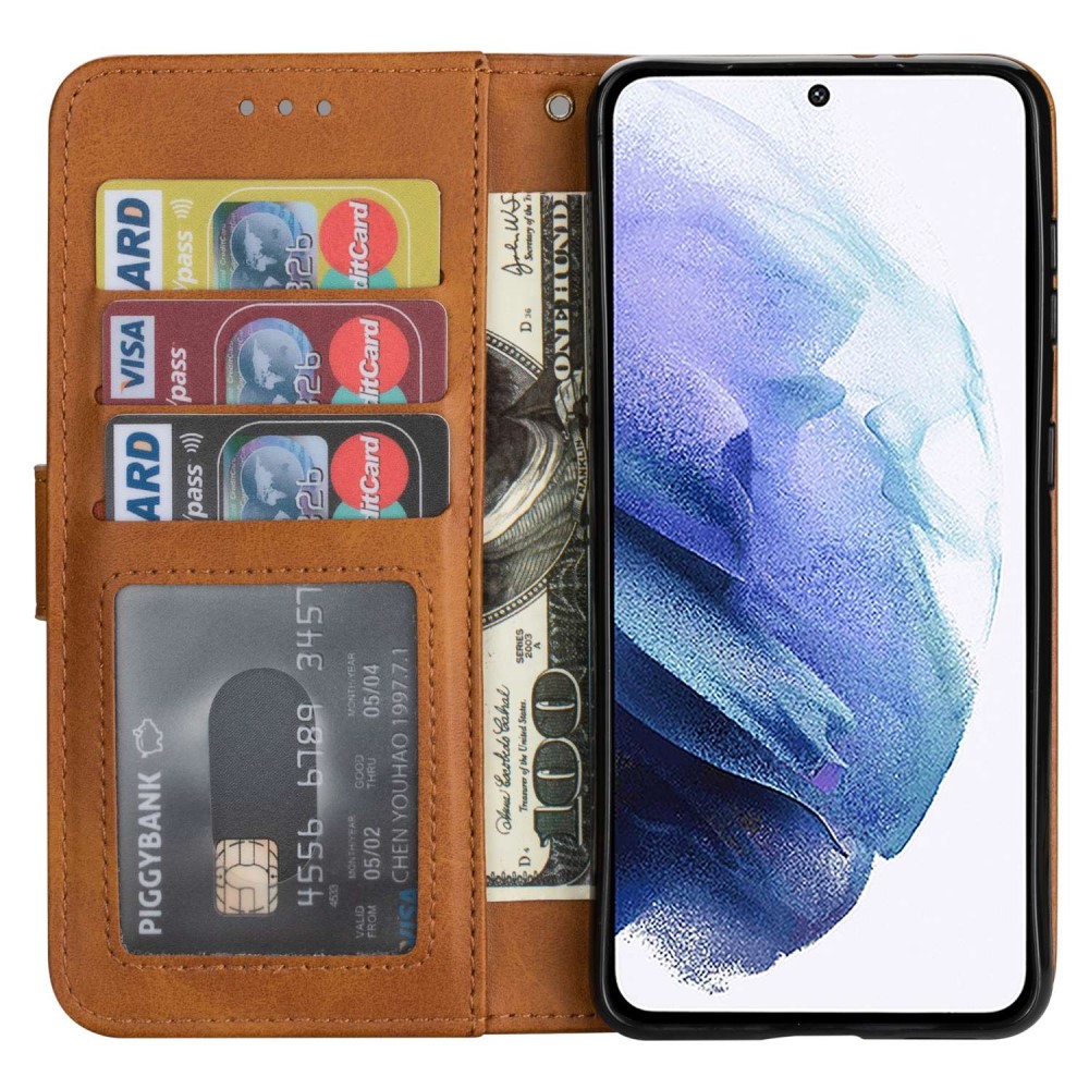  Samsung Galaxy S23 Plus Fodral Multifunktionell Brun