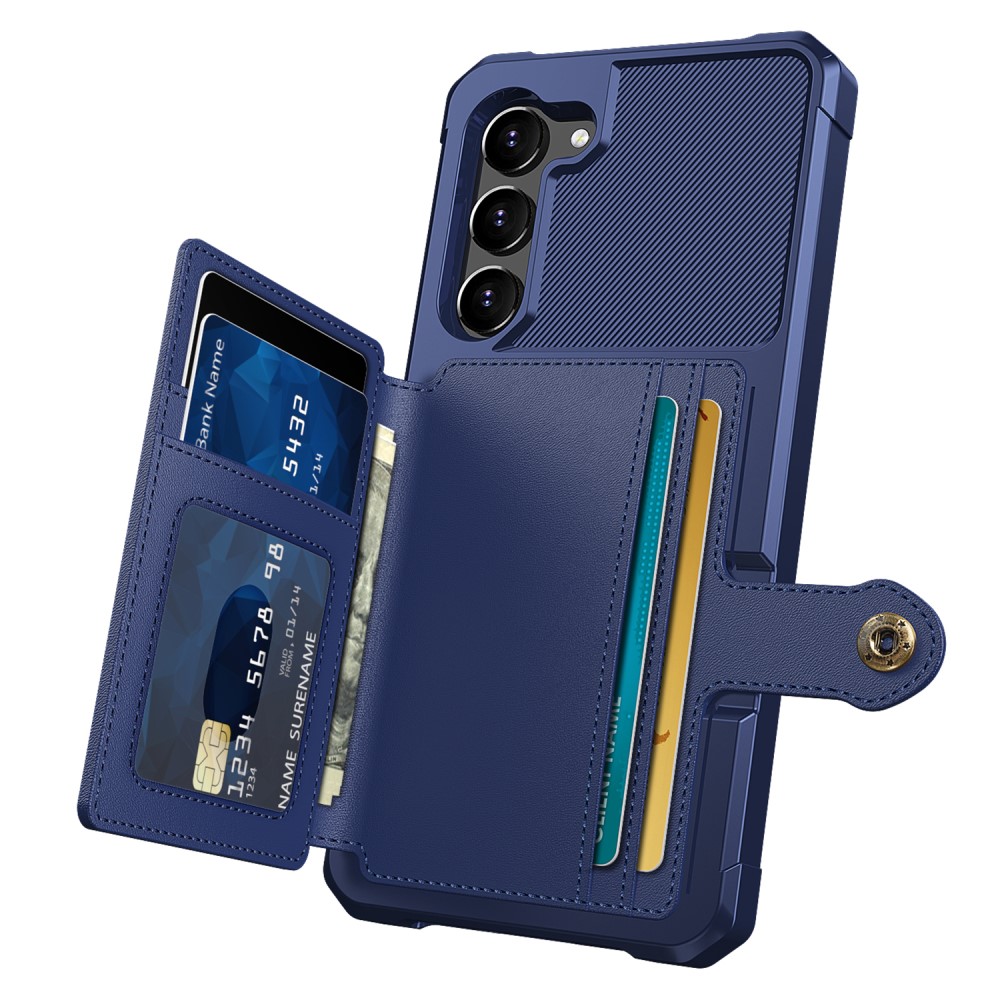  Samsung Galaxy S23 Plus Skal Med Plånbok Blå